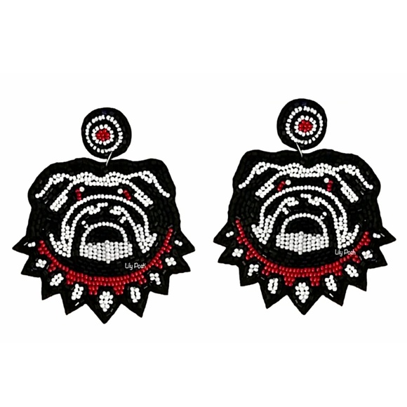 Georgia Bulldogs College Football Game Day Earring Go Dawgs - Picture 1 of 3